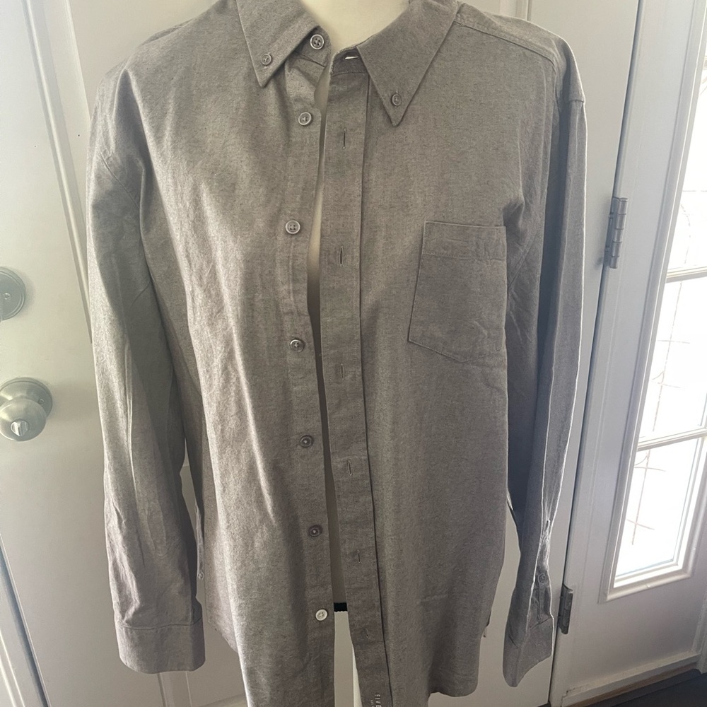 Five Four Gray Casual Button Down Shirt